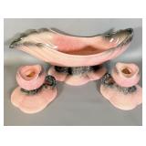 Vintage Hull Pottery Console Bowl and Candle >