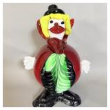 Vintage Imperial Handblown Glass Clown 8'