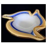 Fratelli Toso Murano Handblown Glass Ashtray