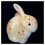 Fenton Handpainted Chubby Bunny 3.5'