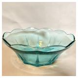 Vintage Anchor Hocking Swedish Modern Aquamarine >