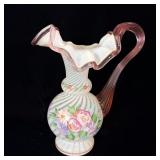 Fenton 1996 Commerative Opalescent Optic Pitcher >