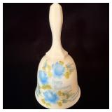Fenton Hand Painted Happy Anniversary Bell 6'