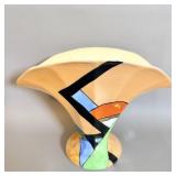 Vintage Porcelain Japanese Art Deco Geometric Hand