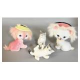 Japanese Furry Cat and Playful Kittens >