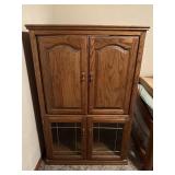 Oak TV stand entertainment center armoire 58ï¿½ x
