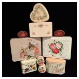 (10) Vintage Decorative Floral Tins
