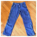 Full Blue Insulated Jeans 32x30
