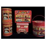 5 Vintage Barnum's Animals Crackers Collector Tins
