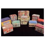 Vintage Decorative House Tins & Shoe Shine Kit
