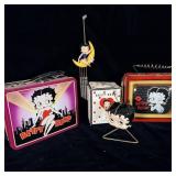 Vintage Betty Boop lunchboxes wind chime and