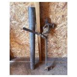 Fence stretcher and post pounder