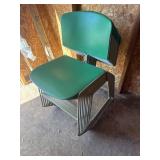 Stack of 10 vintage chairs