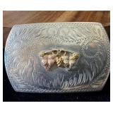 10K Black Hills Gold Trim German Silver Comstock >