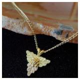 10K Black Hills gold necklace 18ï¿½ 14KGF chain