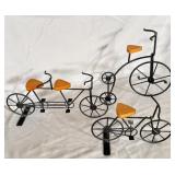 (3) Metal Antique Style Big Wheel Bicycles