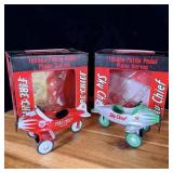 (2) 1/5000 Texaco Fire Chief Petite Pedal Plane