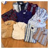 (10) Vintage Long Sleeve Western Shirts XL-2XL >