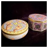Vintage Cloisonne Style Meister & Daher tins