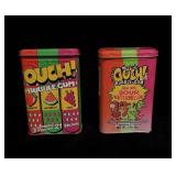 (2) Vintage OUCH! Bubble Gum Tins