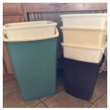 (7) Trashcans