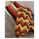 2 vintage crocheted blankets