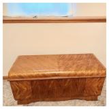 Vintage waterfall front cedar chest 42ï¿½ x 16.5ï¿½ x