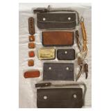 16pc Leather Wallets & Keychains