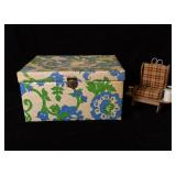 Vintage Sewing Box, Thread Chair and Supplies