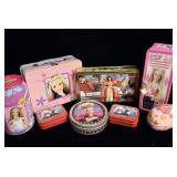 Vintage Barbie tins and lunchbox