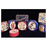 Vintage Snickers candy bar tins Norman Rockwell