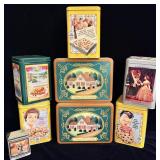 Vintage nestle tollhouse cookie and spice tins