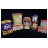 (7) Vintage Collector Tins Cracker Jack, Graham>