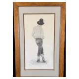 Framed Signed Numbered RB Teller Cowboy ï¿½Jacksonï¿½>