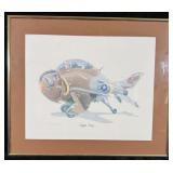 Framed Signed John Backlund Prairie Devil Dogs >