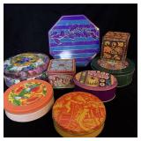 (8) Vintage Decorative Collector Tins