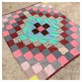 Vintage handmade patchwork quilt 60ï¿½ x 76ï¿½