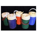 (5) Rubbermaid Water Jugs