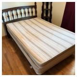 Old -school, clean full-size mattress boxspring >