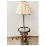 55ï¿½ mid-century Don Ward smoked glass panel floor