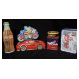 (6) Vintage Coca Cola Collector Tins