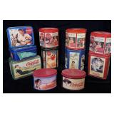 (10) Vintage Coca Cola Collector Tins