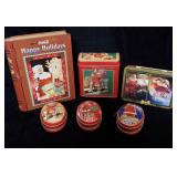 Vintage Coca Cola Christmas Collector Tins &>