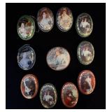 (11) Victorian Style Coca Cola Oval Tins