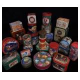 (26) Vintage Christmas Collector Tins