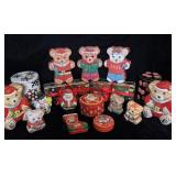 (17) Vintage Christmas Collector Tins
