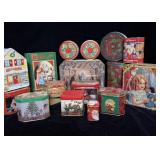 (17) Vintage Christmas Collector Tins