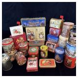 (26) Vintage Christmas Collector Tins