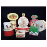 (12) Vintage Collector Christmas Tins
