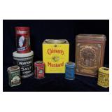 Vintage Spice TIns, Colmans Mustard, Golden >